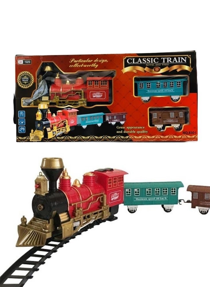 Premium Classic Steam Locomotive Toy Train Set with Passenger Coaches – Vintage Style Railway Engine for Kids - Image 1